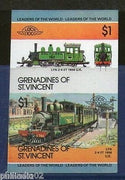 St. Vincent Gr. Bequia 1987 LNW Cornwall 1847 UK Locomotive Sc 31 Imperf MNH