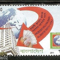 Bangladesh 2011 Probashi Kallyan Bank  Achitecture Building Globe 1v MNH