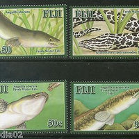 Fiji 2008 Fresh Water Eles Fish Marine life 4v MNH # 2010