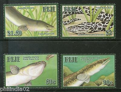 Fiji 2008 Fresh Water Eles Fish Marine life 4v MNH # 2010