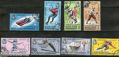 South Arabia - Qu´aiti State 1967 Winter Olympic Games Sports 8v Set Cancelled # 3741a