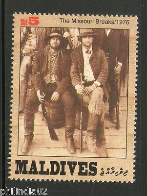 Maldives 1992 The Great Western Movies Sc 1824h Stars Cinema Film Actor MNH