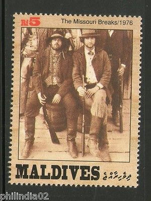 Maldives 1992 The Great Western Movies Sc 1824h Stars Cinema Film Actor MNH