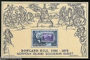 Norfolk Island 1979 Sir Rowland Hill Death Centenary Sc 248a MNH M/s Stamp on St