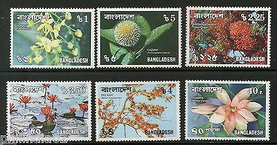 Bangladesh 1978 Flowers Tree Plant Flora Champa Kadam Sc 139-44 MNH # 3132