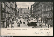 Austria 1902 Graben Street Wien Vienna Vintage Picture Post Card to France # PC3