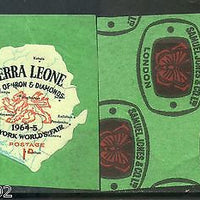 Sierra Leone 1964 1p Worlds Fair Map Odd Shaped Self Adhesive Sc 257 MNH # 3890