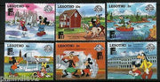 Lesotho 1988 Mickey Mouse Minnie Goofy Donald Sc 640-45 Walt Disney MNH 1666