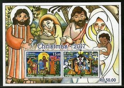 Sri Lanka 2017 Christmas Festival Religion Christianity Church M/s MNH # 6295