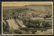 Luxembourg 1933 Echternach Panoramic View Bridge Used View Post Card UK to India