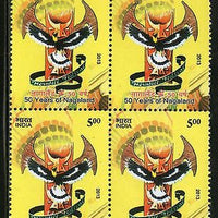 India 2013 50 Years of Nagaland BLK/4 MNH