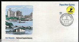 Papua New Guinea National Capital District Postal Stationery Envelope FD Canc