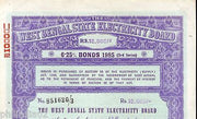 India 1985 West Bengal State Electricity Bonds 3rd Series Rs. 10000 # 10345Q