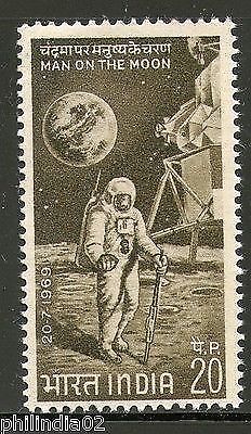 India 1969 First Man on the Moon Space 1v MNH