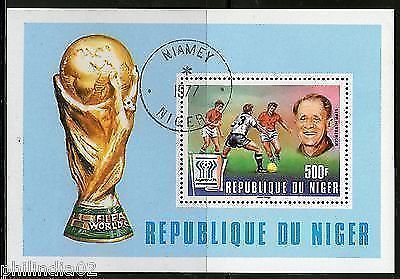 Niger 1978 World Cup Football Sport Players S/s Cancelled # 12683