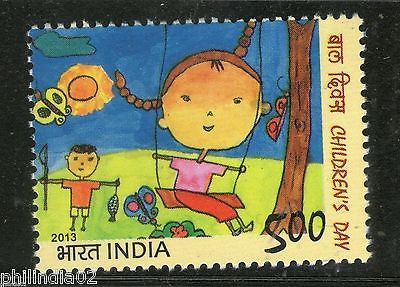 India 2013 Children’s Day Art Painting Drawing 1v MNH