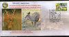 India 2015 Rare Wild Animals Swamp & Musk Deer UTTERPEX Special Cover # 7210