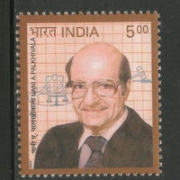 India 2004 Nani A Palkhivala Lawyer Phila-2038 MNH