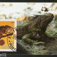 Eritrea 2001 Chameleon Wild Life Reptiles Fauna M/s Cancelled # 2551