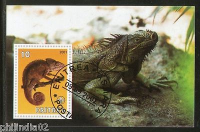 Eritrea 2001 Chameleon Wild Life Reptiles Fauna M/s Cancelled # 2551