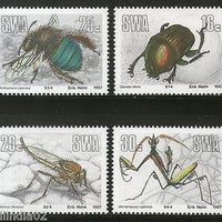 South West Africa 1987 Insects Beetles Wildlife Fauna Sc 582-85 MNH # 4289