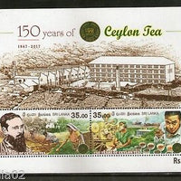 Sri Lanka 2017 Ceylon Tea Field Factory Packing Train Ship Food M/s MNH # 7690