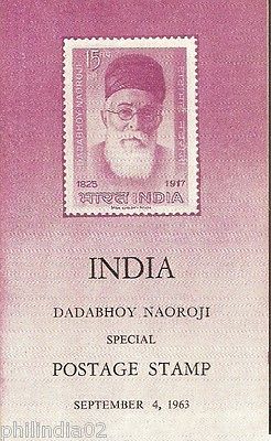 India 1963 Dadabhoy Naoroji Phila-386 Cancelled Folder