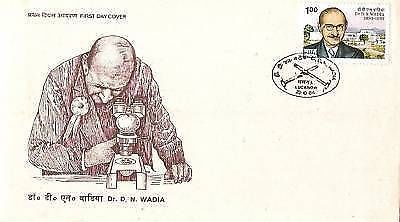 India 1984 D. N. Wadia Scientist Phila-983 FDC