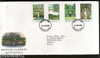 Great Britain 1983 British Gardens Tree Plant Flower Fountain Rive 4v FDC # 6753