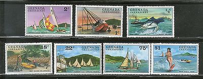Grenada Grenadines 1977 Tourism Sailfish Water Skiing Yatching Boat Sc 794-800 MNH # 948