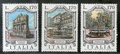 Italia 1976 Madonna Fountains Tourism Palace Architecture 3v MNH # 2329
