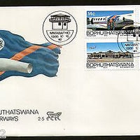 Bophuthatswana 1986 Airways Aircraft Aviation Flag Transport Sc 184-7 FDC #16433