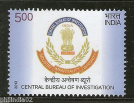India 2013 Central Bureau of Investigation CBI 1v MNH