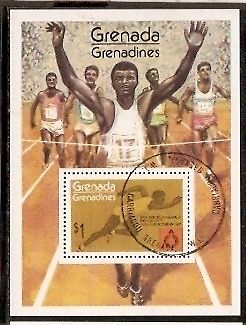 Grenada Grenadines 1975 Pan-American Games Runner M/s Cancelled # 12679