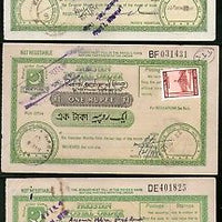 Pakistan 8 Different Postal order with additional stamps affixed used # 12520