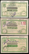 Pakistan 8 Different Postal order with additional stamps affixed used # 12520