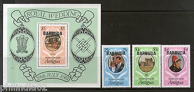 Antigua o/p Barbuda 1981 Princess Diana Charles Royal Wedding Sc 497-0 MNH #5480