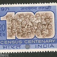 India 1971 Census Centenary Phila-534 MNH