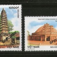 Vietnam 2018 India Joints Issue Ancient Arch Sanchi Stupa Pagoda SPECIMEN MNH # 4438