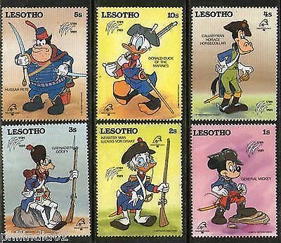 Lesotho Walt Disney Animation Cartoon Film Mickey Mouse Donald Duck 6v MNH# 1515
