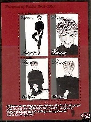 Liberia 1998 Lady Diana Princess of Wales Perf M/s MNH # 7632