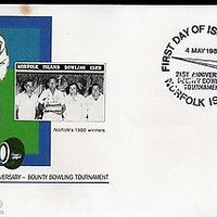 Norfolk Is. 1982 Bounyt Bowling Tournament Postal Stationery Env. FD Canc #16409
