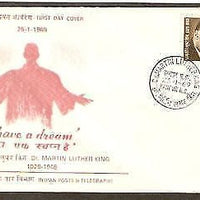 India 1969 Dr. Martin Luthar King Phila-482 FDC