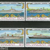 St. Vincent 1974 Cruise ships Transport Sc 371-4 MNH # 1204