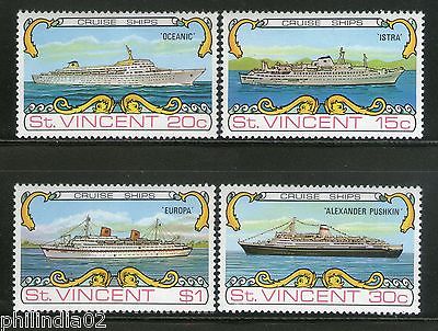 St. Vincent 1974 Cruise ships Transport Sc 371-4 MNH # 1204
