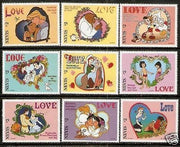 Nevis 1996 Walt Disney's Sweethearts Love Animated Film MNH # 2865