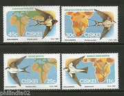 Ciskei 1984 Migratory Birds Maps Nests Fauna Wildlife Animals Sc 73-6 MNH # 2830