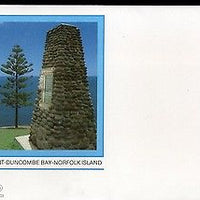 Norfolk Is. Cook Monument - Duncombe Bay Postal Stationery Envelope Mint # 16037