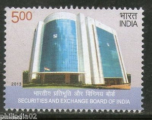 India 2013 Securities and Exchange Board of India Flag 1v MNH