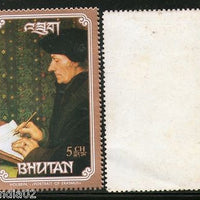 Bhutan 1993 Art Paintings Portrait of Erasmus by Hans Holbei Sc 1079 MNH # 4030